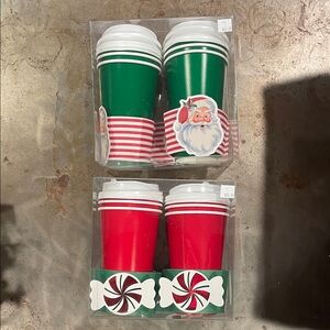 Festive Christmas Cups Set